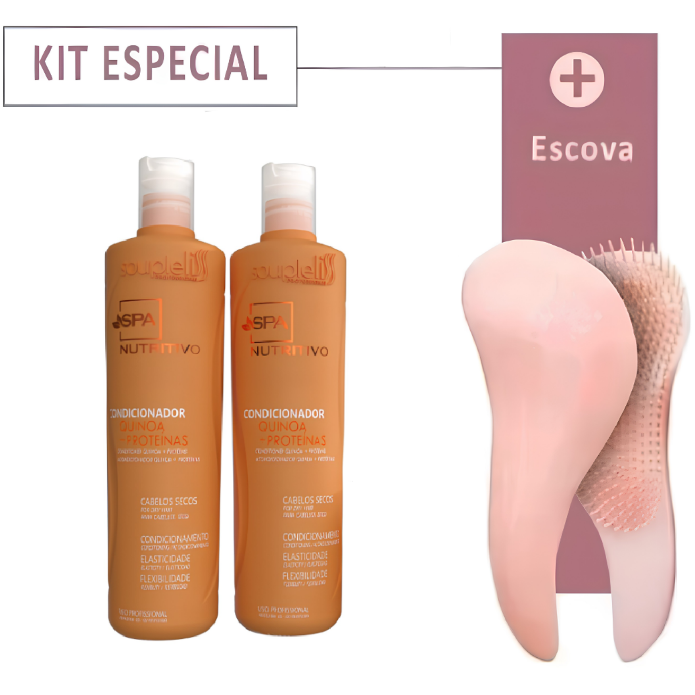 SOUPLELISS KIT SPA NUTRITIVO SHAMPOO 300ml + CONDICIONADOR 300ml