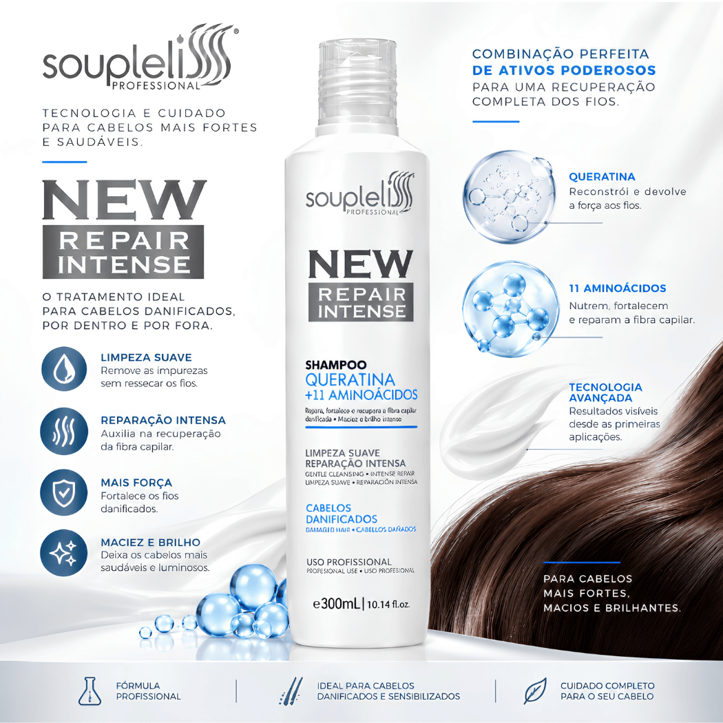 SOUPLELISS NEW REPAIR INTENSE SHAMPOO 300g
