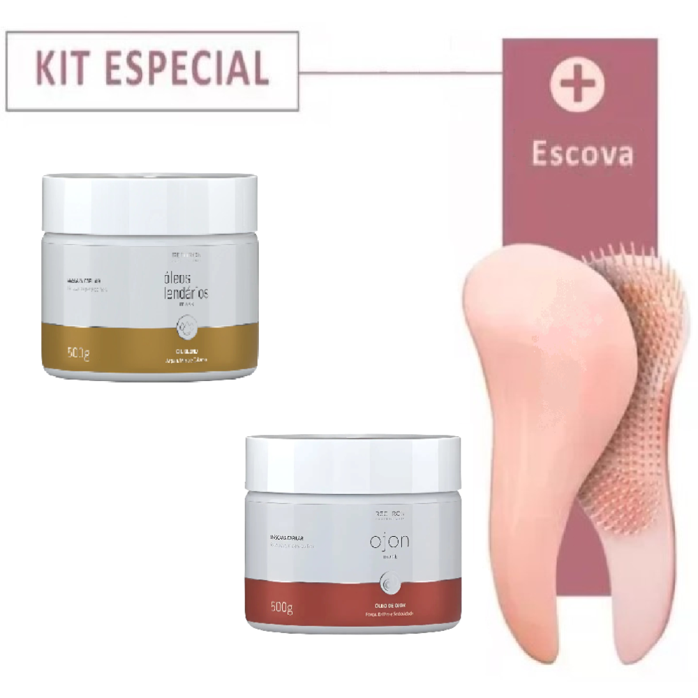 RED IRON KIT MÁSCARA ÓLEOS LENDÁRIOS 500g + OJON 500g