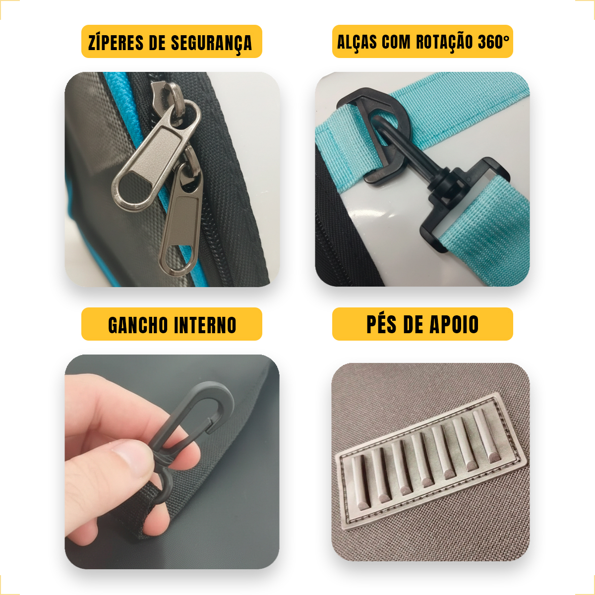 Bolsa  de Transporte Pet Cães e Gatos até 5kg - Azul — foto 6
