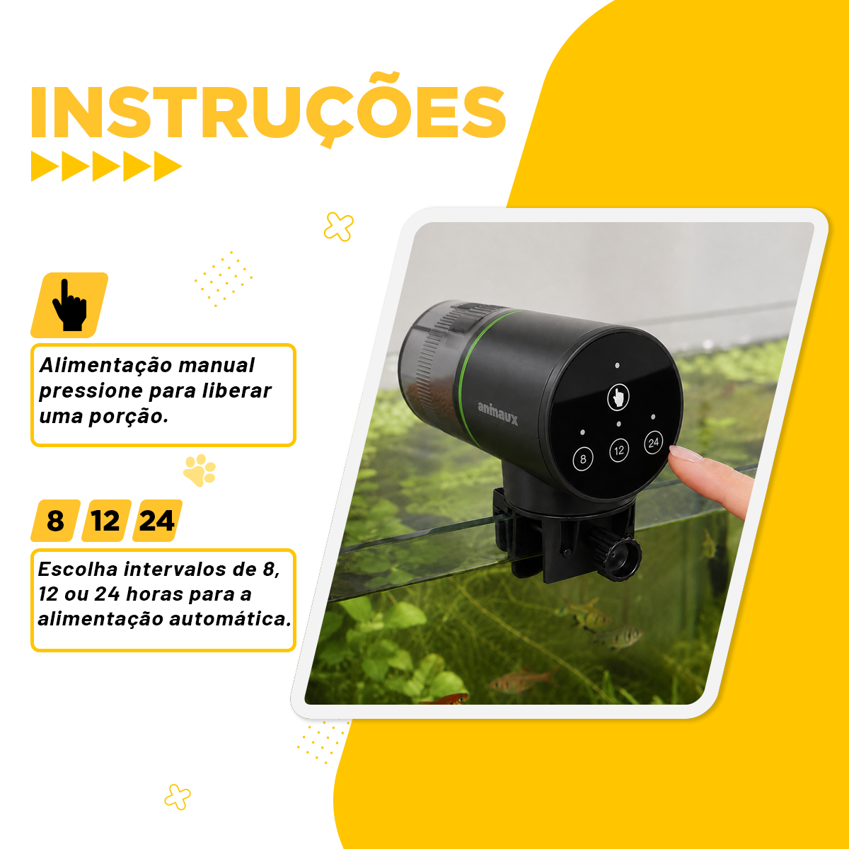 Comedouro alimentador Automático Aquário Peixe tartaruga — foto 5