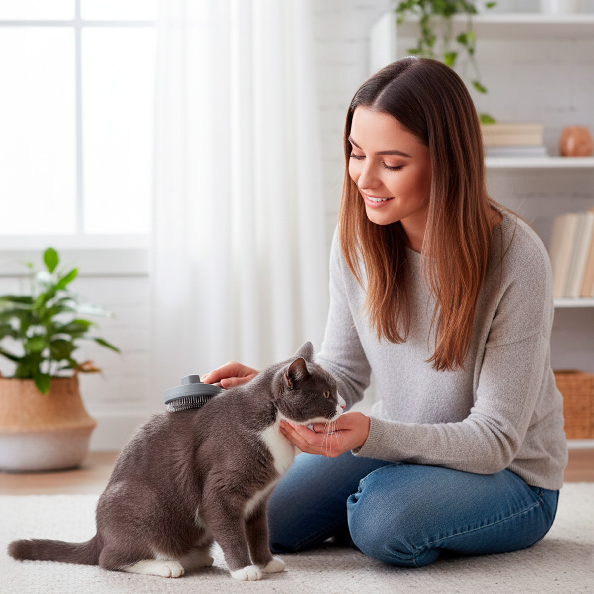 Escova Removedora de pelos Pakeway para Cães e Gatos - Rosa — foto 8