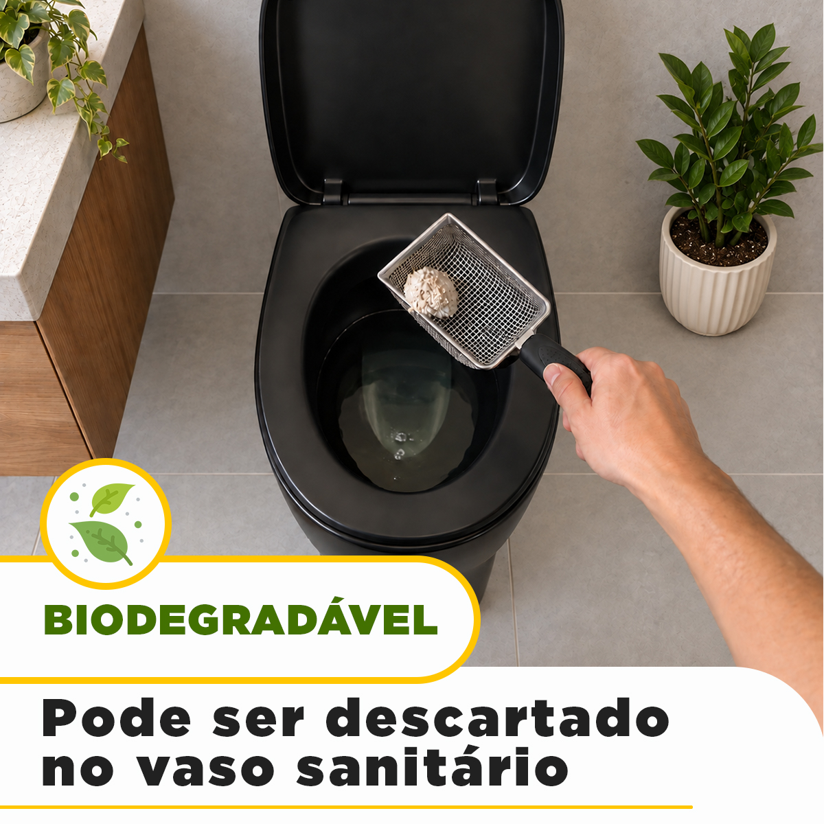 Areia de Gato 100% Fécula de Mandioca Pura Biodegradável Grão Fino 4kg — foto 7