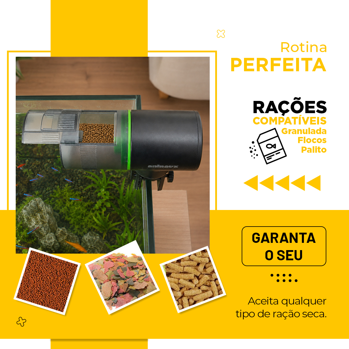 Comedouro alimentador Automático Aquário Peixe tartaruga — foto 4