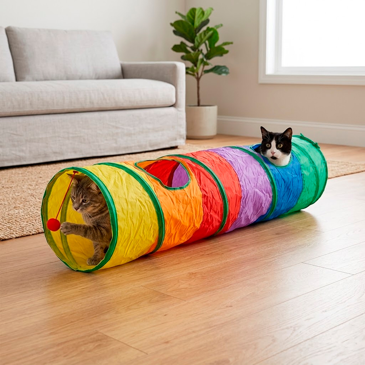 Brinquedo Tunel de Gato - reto — foto 6