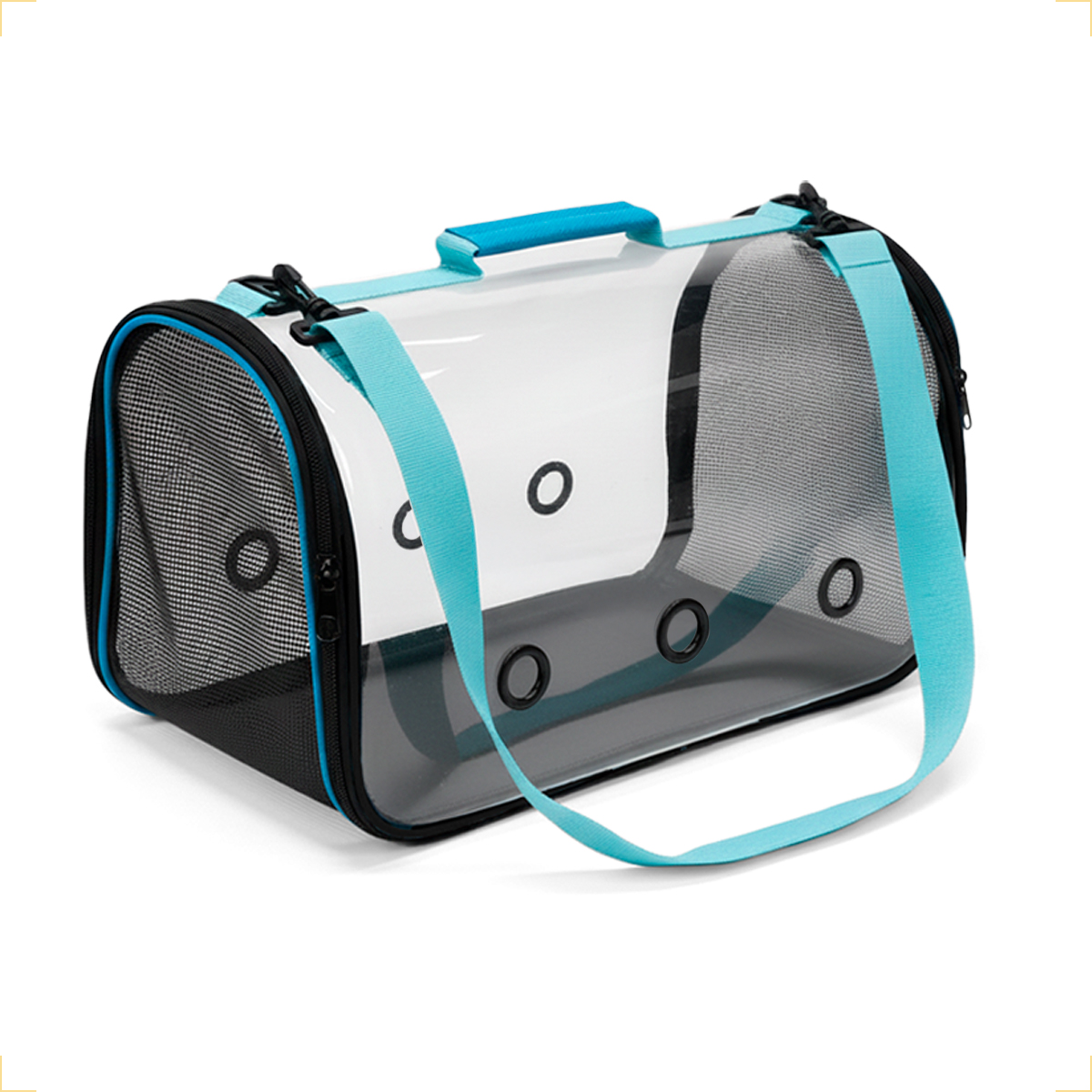 Bolsa  de Transporte Pet Cães e Gatos até 5kg - Azul