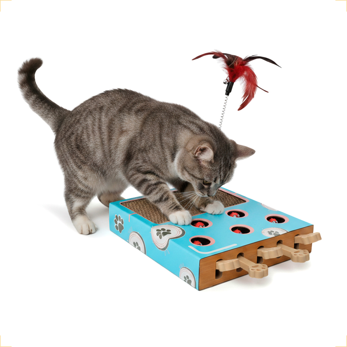 Brinquedo Interativo Gato com 5 Pedais Topeira e Arranhador — foto 6