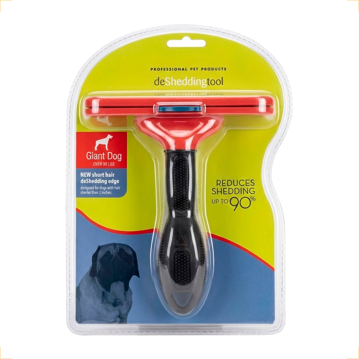 Escova Rasqueadeira Removedora de Pelos Porte Grande 30 a 45 KG VERMELHO GG - Pelo Curto
