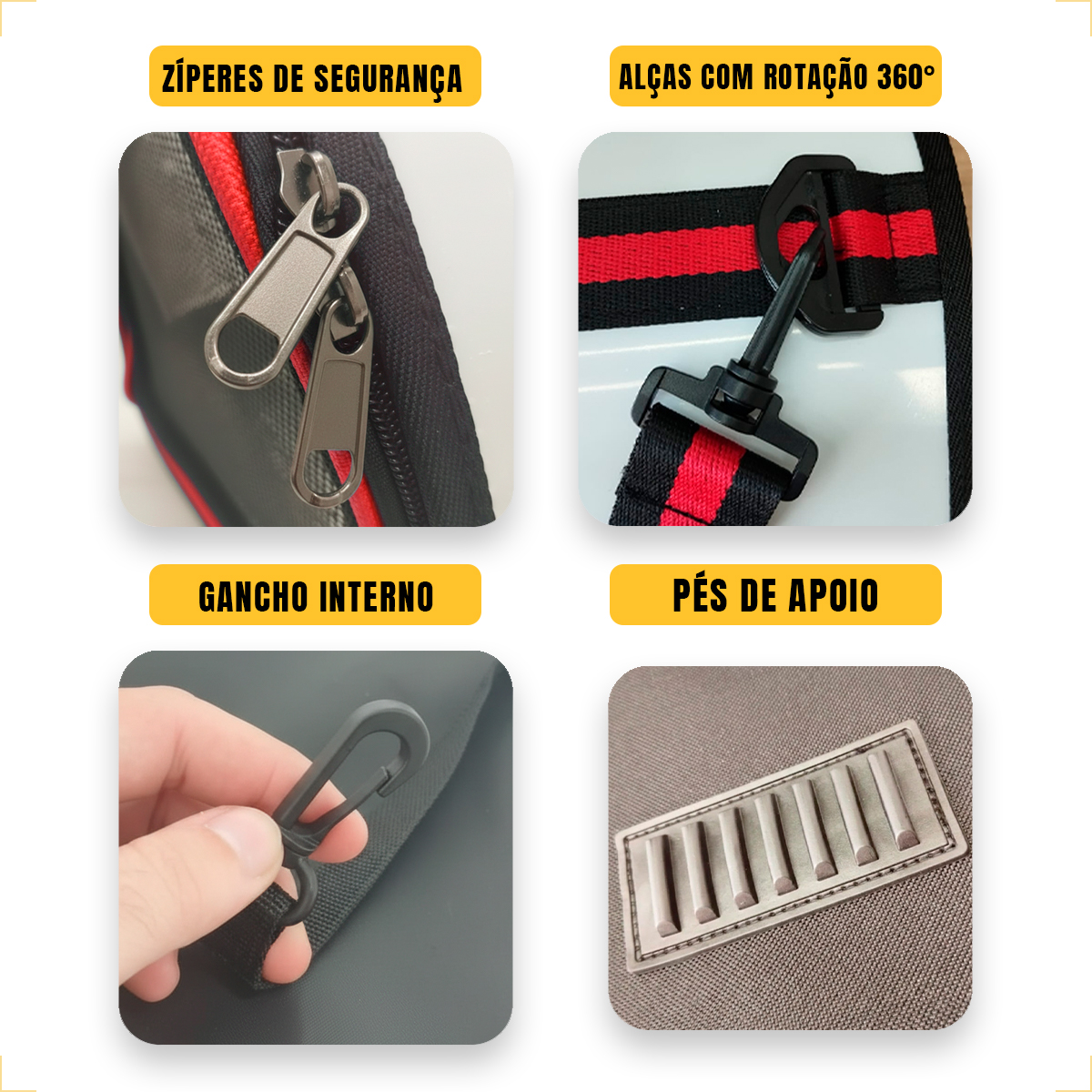 Bolsa  de Transporte Pet Cães e Gatos até 5kg - Vermelho — foto 6
