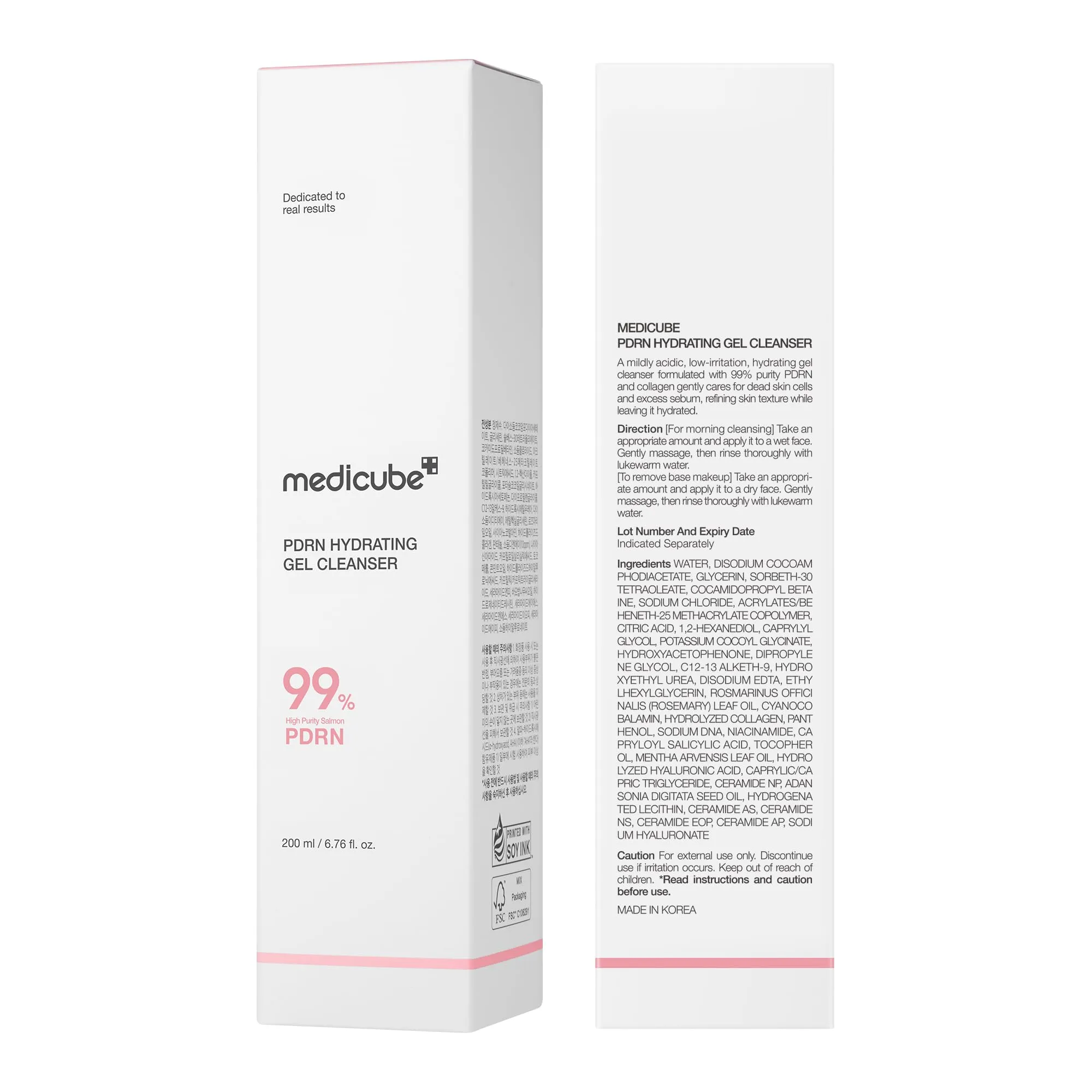 Medicube Pdrn Hydrating Gel Cleanser 99% 200 ml — foto 2