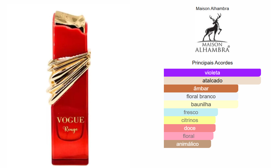 Maison Al Hambra Vogue Rouge EDP 100 ml — foto 2