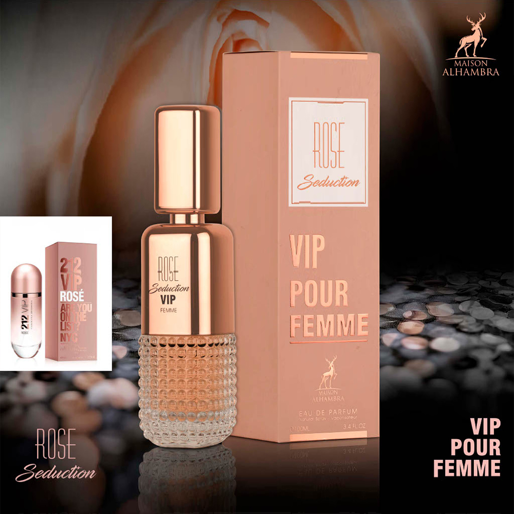 Maison Al Hambra VIP pour Femme Rose Seduction EDP 100 ml — foto 4