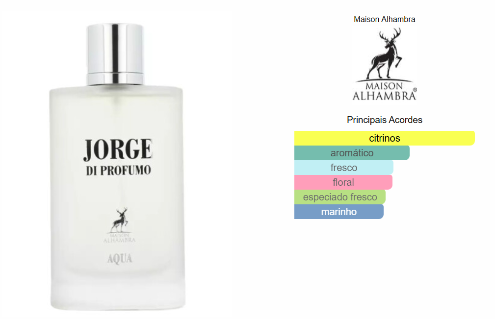 Maison Al Hambra Maison Alhambra Jorge Di Profumo Aqua EDP 100 ml — foto 2