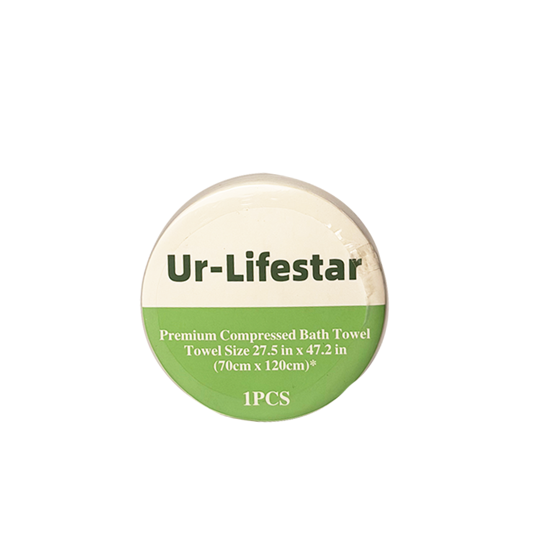 Ur-Lifestar Premium Compressed Bath Towel 70x120cm — foto 2