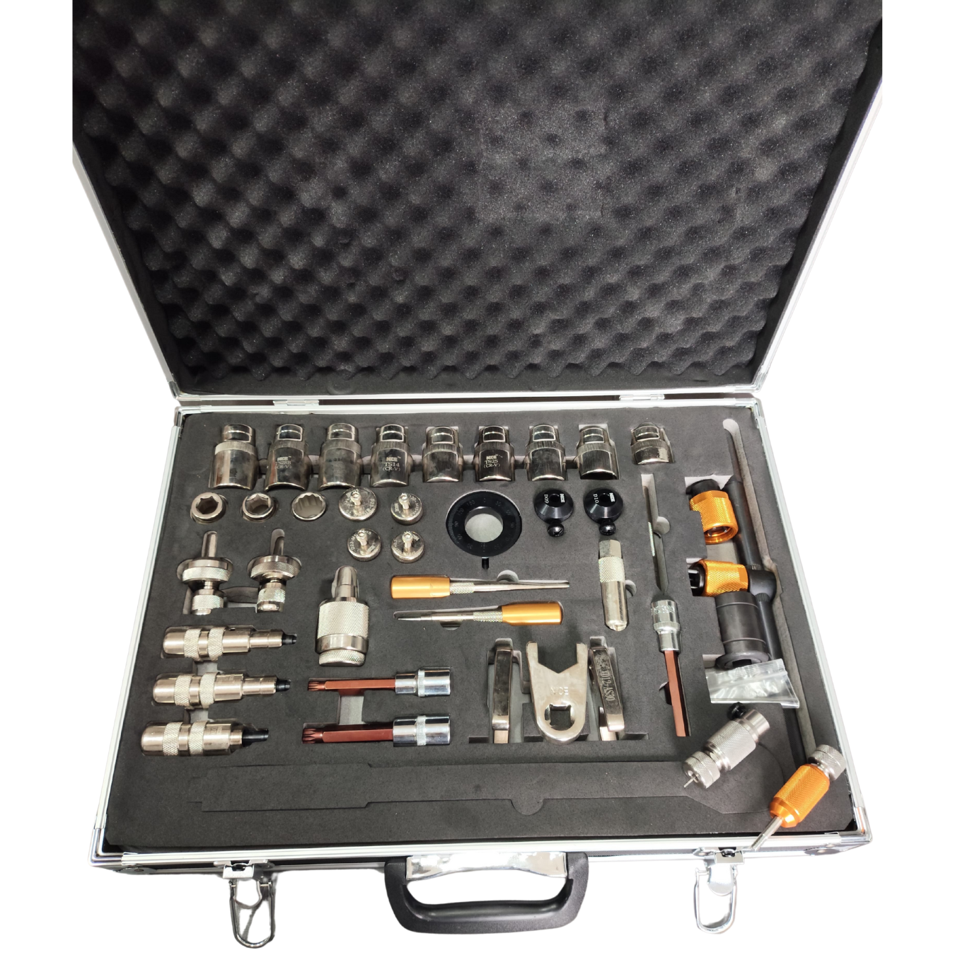 MALETA DE FERRAMENTAS PARA INJETORES COMMON RAIL 40 PEÇAS C/ TORQUIMETRO / KFT20022