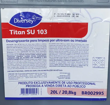 GALÃO FLUIDO PARA CUBA ULTRASSOM TITAN SU 103 CONCENTRADO 20L (1:30)