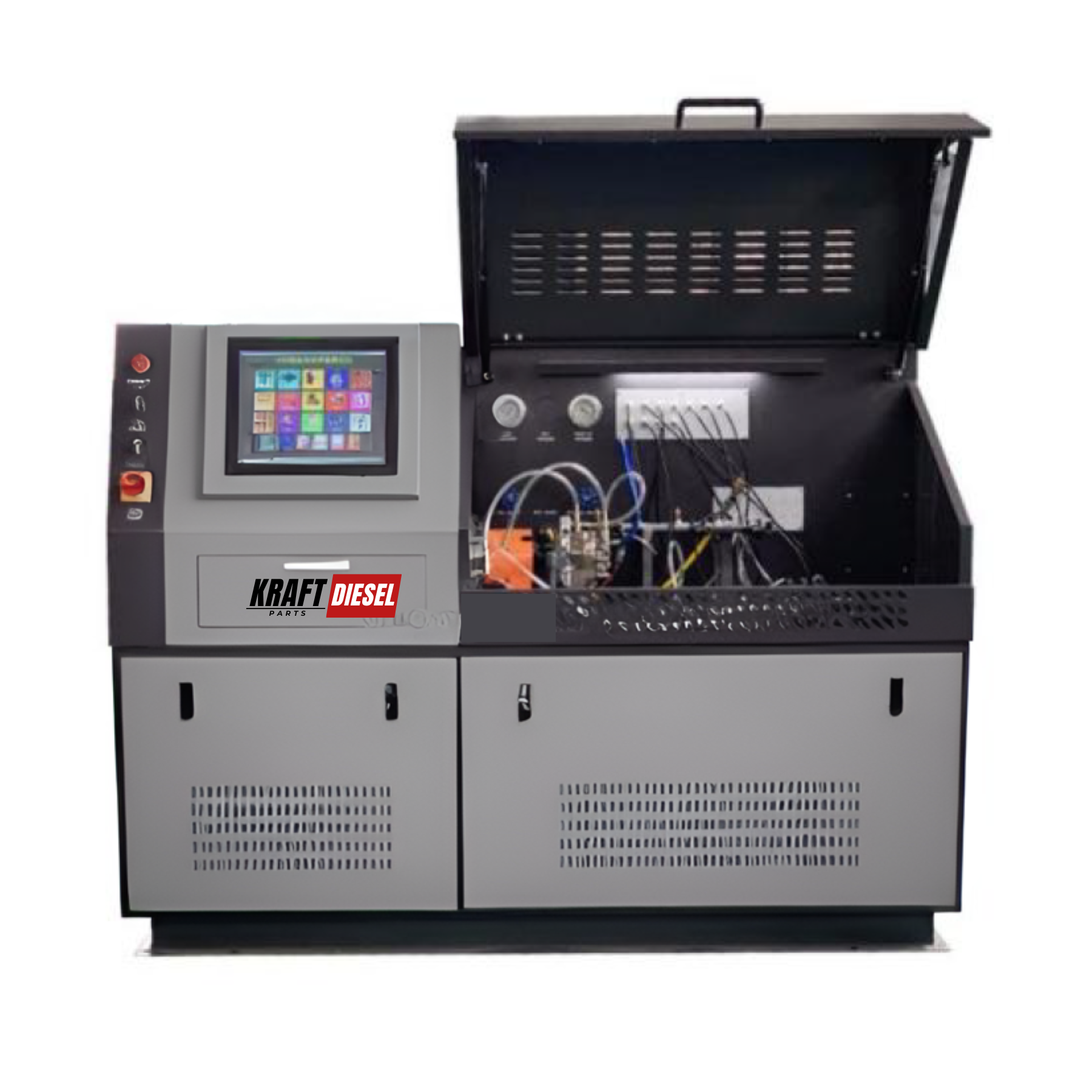 BANCADA DE TESTES INJETORES COMMON RAIL E BOMBA DE ALTA 20CV / KFT10100 +CAMBOX +HP5/HP6 +CATERPILAR