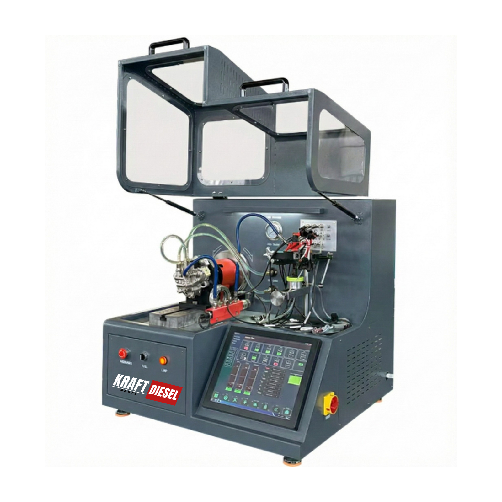 BANCADA DE TESTES INJETOR COMMON RAIL + BOMBA DE ALTA KFT10600 2500 BAR 220V