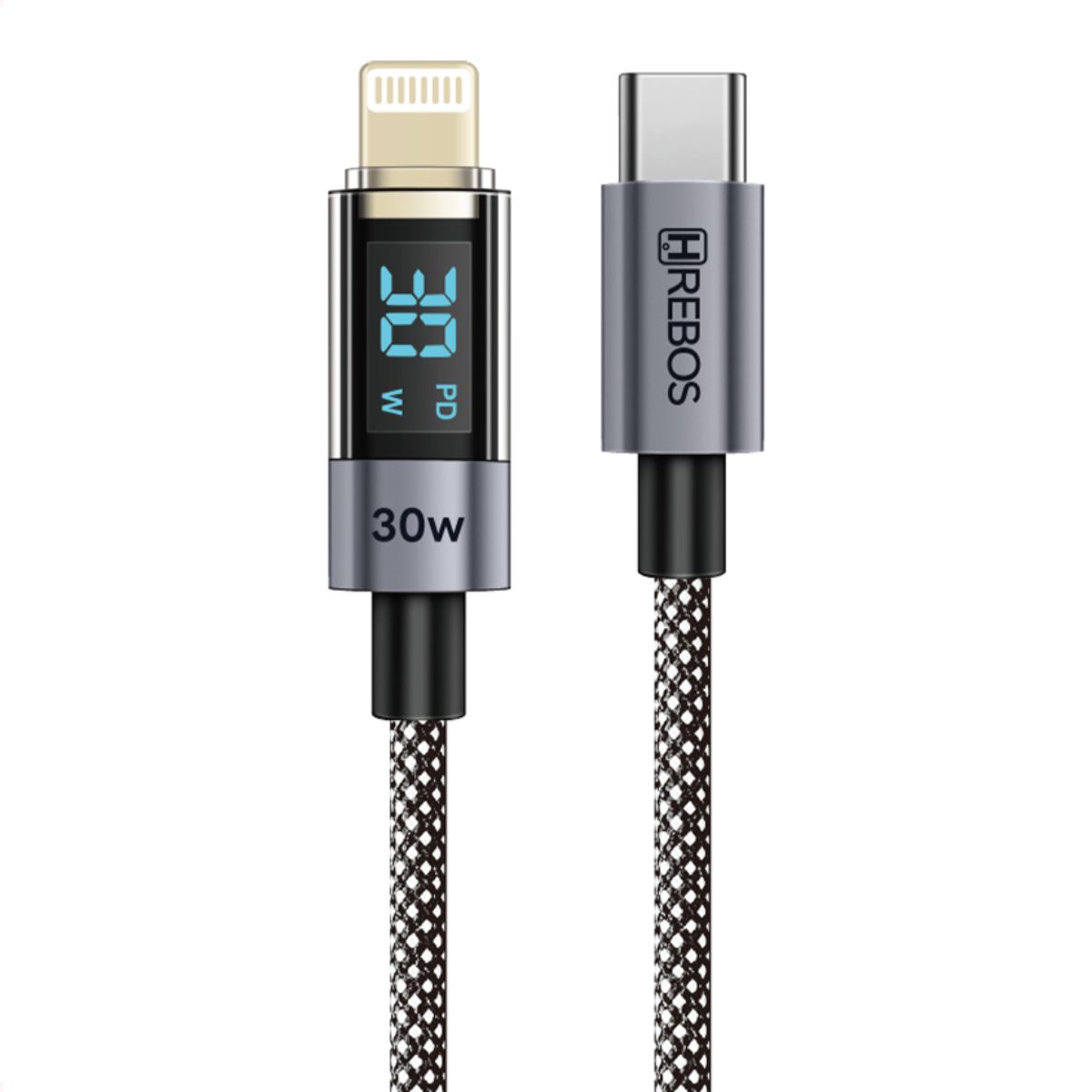 Cabo Carregador Hrebos Usb-C/Lightning 30W - CB-371i