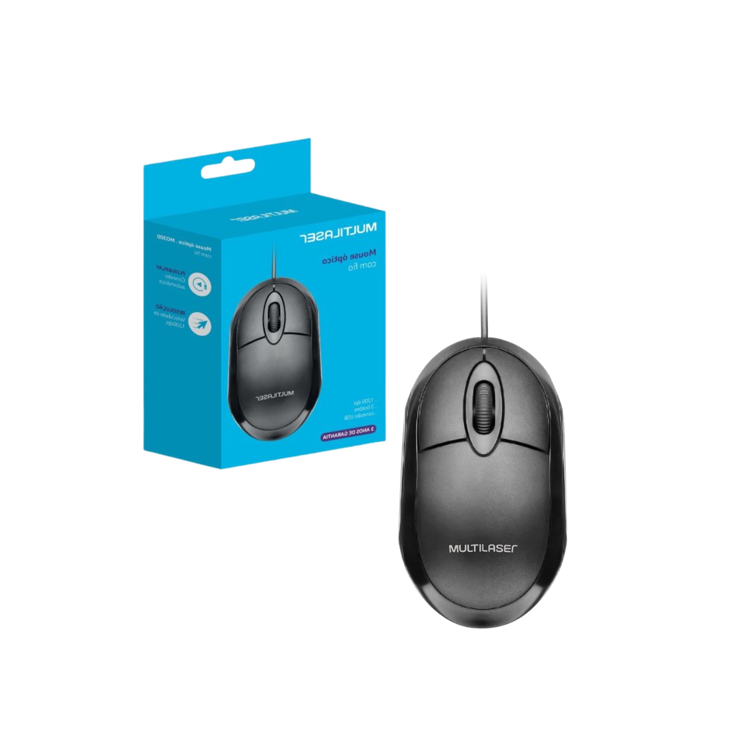 Mouse C/ Fio Multi - Mo300