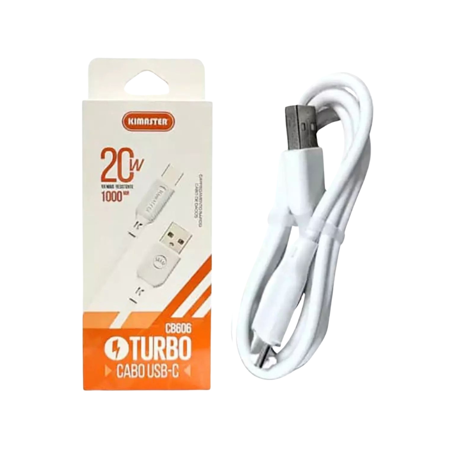 Cabo Carregador Kimaster 1M Type C - Cb606