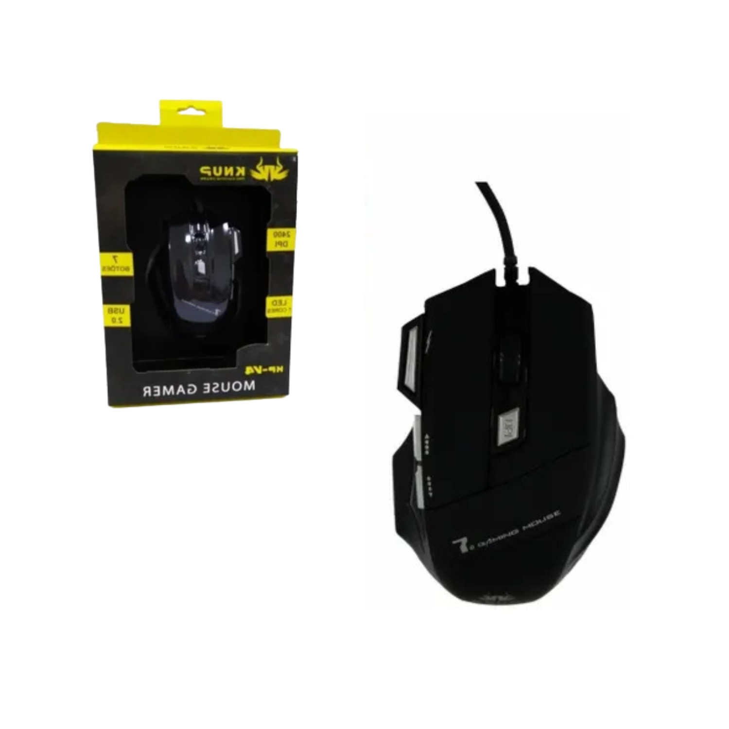 Mouse C/ Fio Gamer Exbom 3000Dpi - KP-V4 / X7