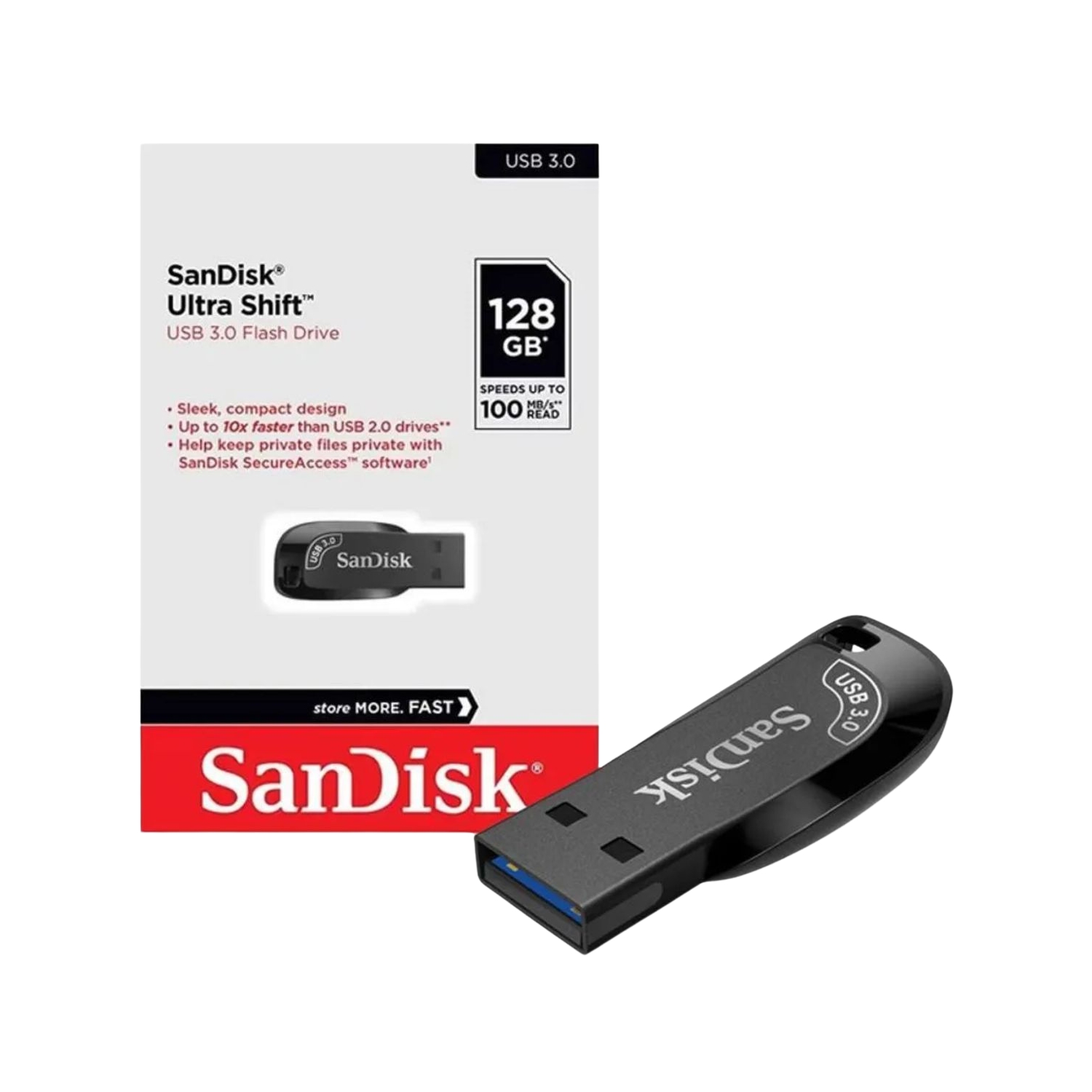 Pen Drive Sandisk 128Gb Ultra Shift 3.0