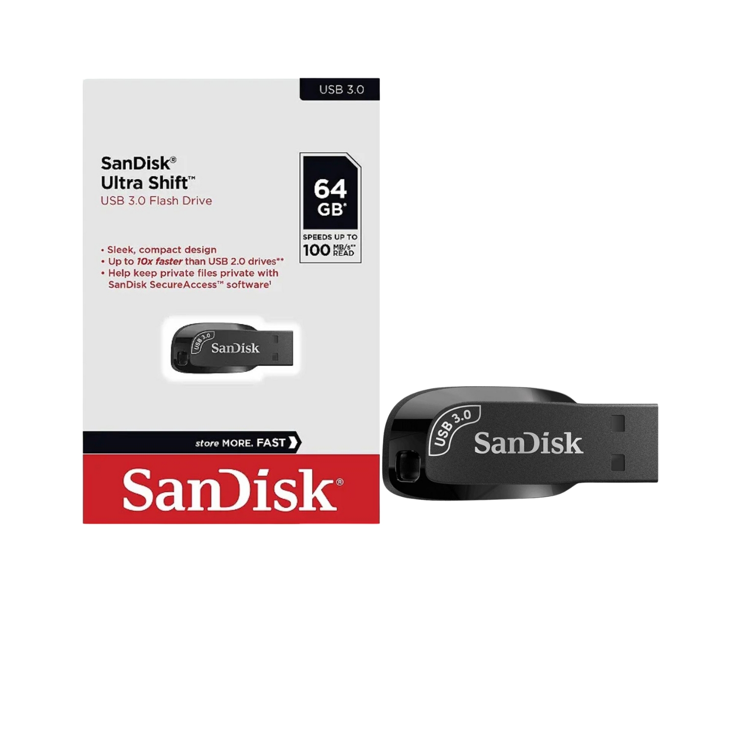 Pen Drive Sandisk 64Gb Ultra Shift 3.0