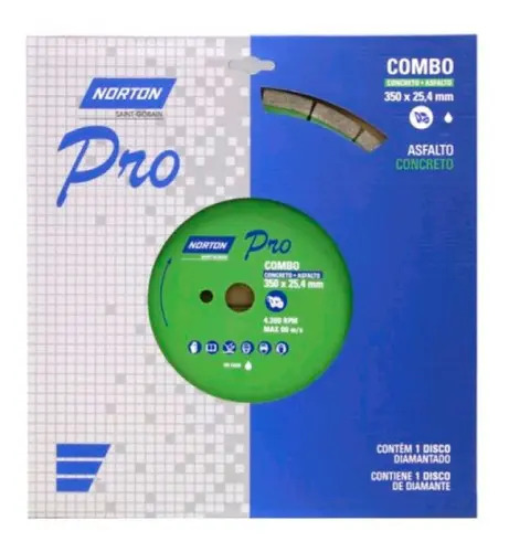 Disco diamantado 350X25,4mm 10mm 70184602123 Norton