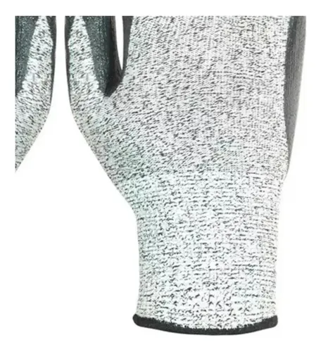 Luva protemec nt resistente ao corte com banho latex nitrílico CA 34135 Plastcor