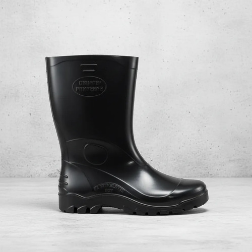 Bota pvc cano 28cm com forro preta CA 30536 Italbotas