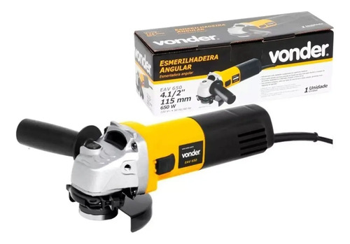 Esmerilhadeira 4.1/2 EAV 650 com 3 discos 127v Vonder 6001065127
