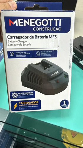 Carregador Rápido Bivolt para Bateria 20V Menegotti 40860670
