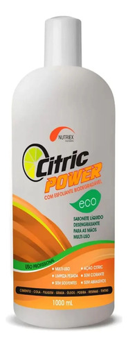 Sabonete liquido desengripante citric power eco com esfoliante Nutriex 1 litro