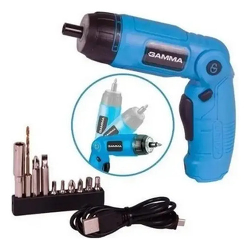 Parafusadeira à bateria 3,6v li-Íon bivolt com kit G12104/BR Gamma