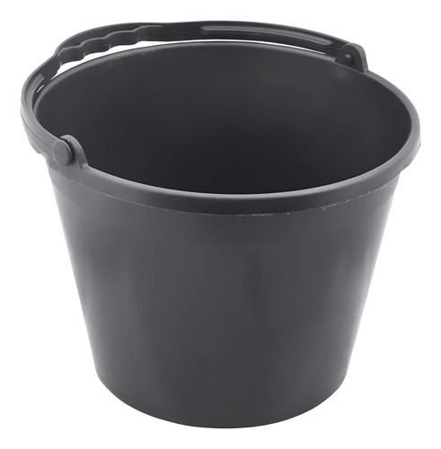 Balde plástico preto 12 litros Vila