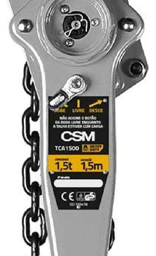 Talha manual de corrente com alavanca tca 1500 heavy duty Csm 40133019