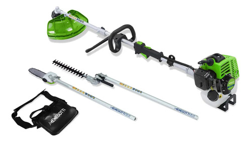 Cortador Multifuncional 3x1 Menegotti 52cc Motor 2 Tempos Verde
