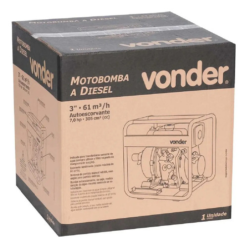 Motobomba a diesel 3" Vonder 6893003000