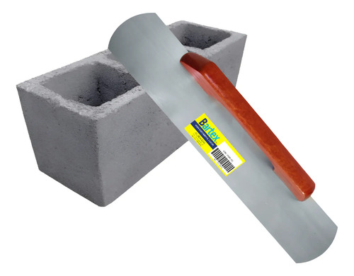 Palheta de aço para assentamento bloco 40X8cm Bartex