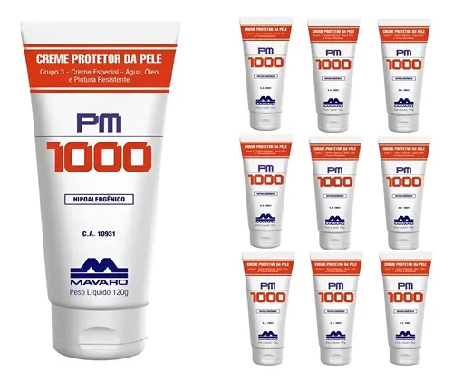 Creme proteção da pele PM1000 200 gramas CA 10931 Mavaro