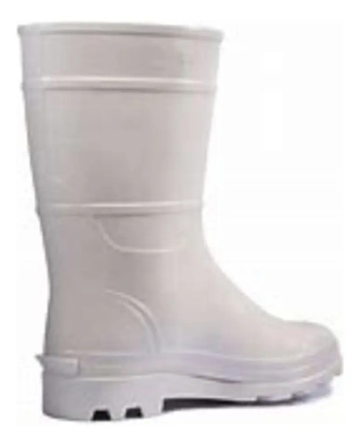 Bota de pvc branca com forro CA 32165 MOD.106 Cartom