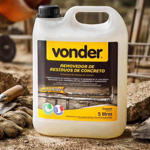 Removedor de resíduos concreto 5 litros 5180000500 Vonder