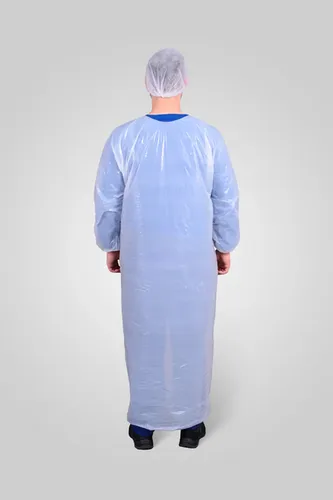 Capa polietileno com elástico e capuz impermeável transparente CA 30360 CAP00087 Prevemax