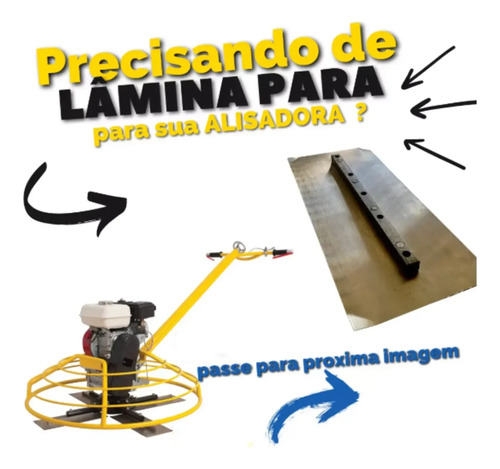 Jogo com 4 laminas para alisadora BFG 100 8418 Buffalo