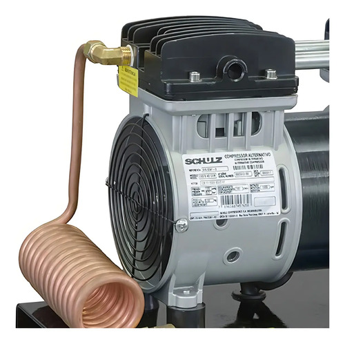Motocompressor Ar Estacionário Pistão CSD5ISENTO Ad C Motor Monofásico Aberto Industrial 1CV 220V 4P60Hz Schulz 91503910