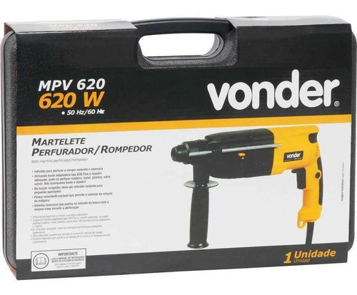 Martelete perfurador rompedor MPV 620 127V 2,8J Vonder 6001620127