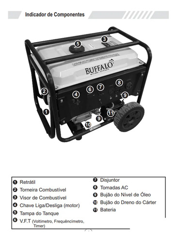 Motogerador bfge 10.000 plus buffalo 61635
