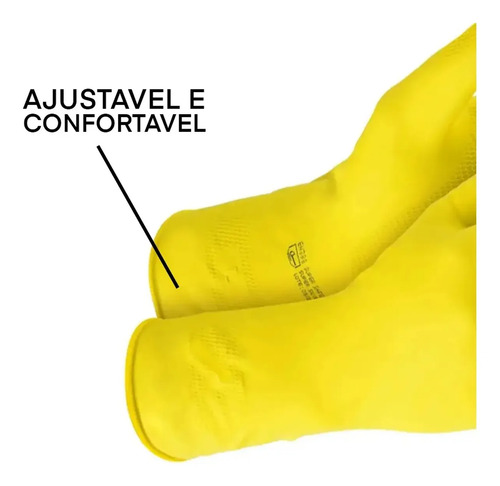 Luva super silver amarela CA 33332 S179 Super safety