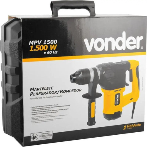Martelete perfurador rompedor MPV 1500 110v Vonder 6001150127